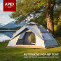 1-4 Person Automatic Pop-Up Tent Waterproof Portable Camping Shelter