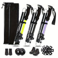 Ultra-Light 7075 Aluminum Folding Trekking Poles for Hiking