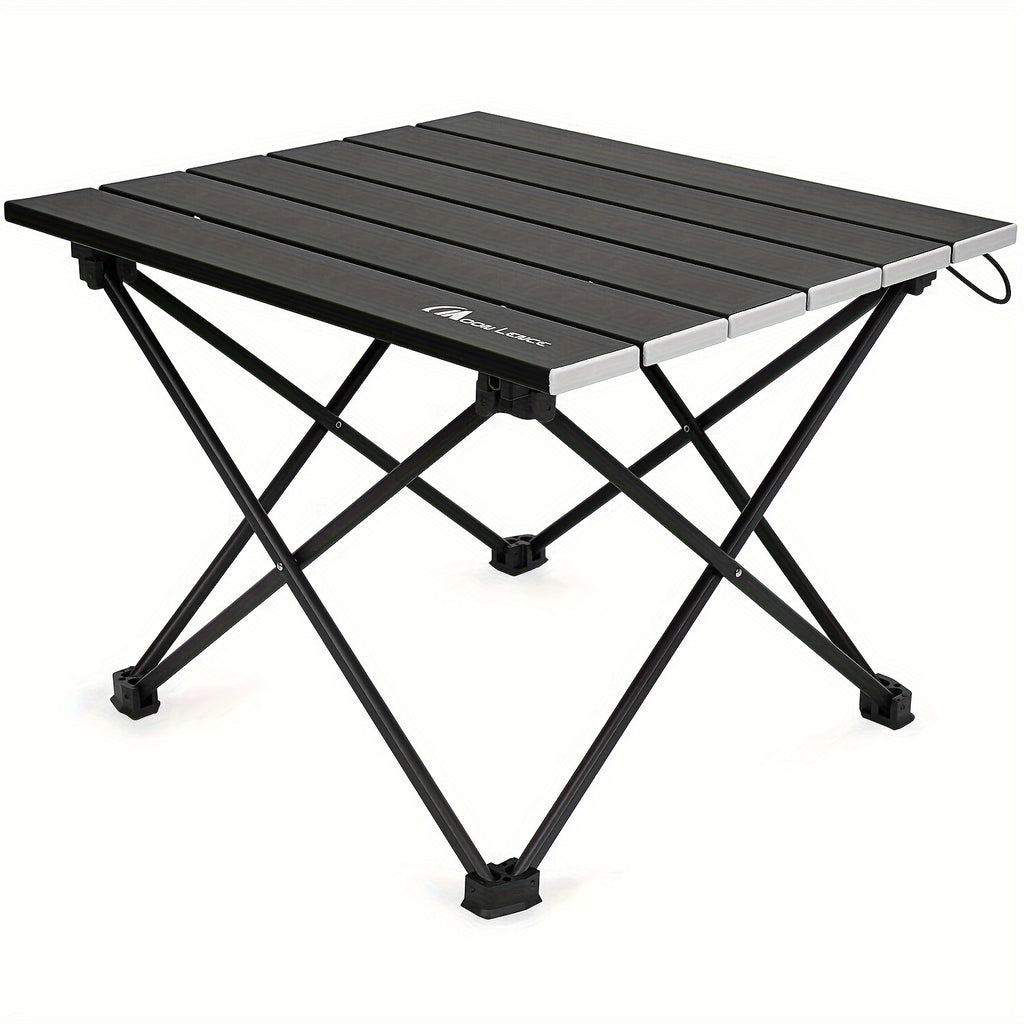 MOON LENCE Aluminum Folding Camping Table - Portable Beach & Hiking Table