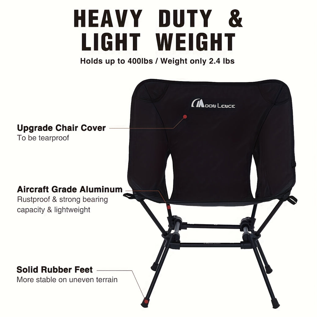 Ultralight Folding Camping Chair - Compact 4th Gen for Hiking & Beach