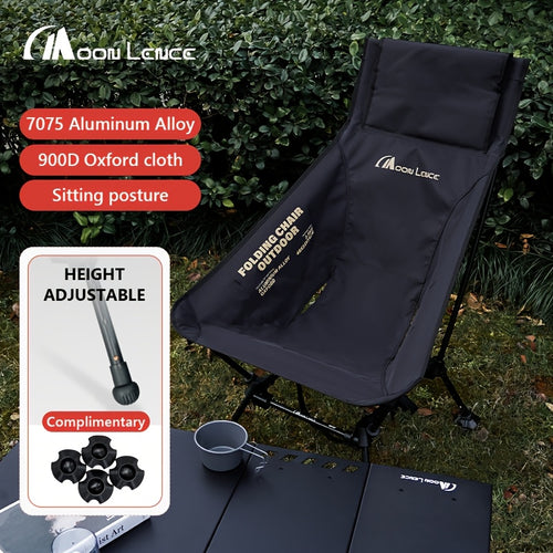 Adjustable High Back Moon Chair - Foldable Camping & Beach Seat