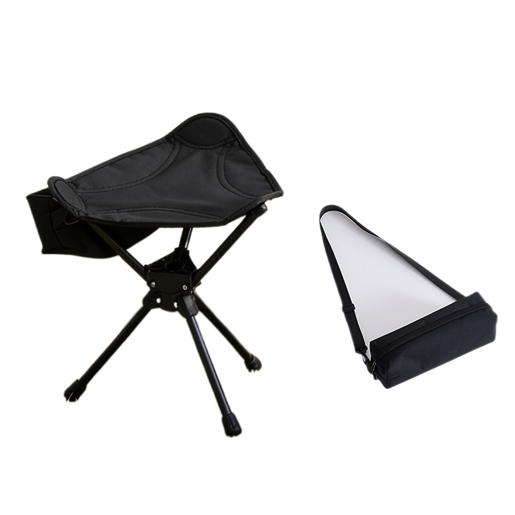Westtune 360° Swivel Camping Stool - Portable Folding Fishing Chair