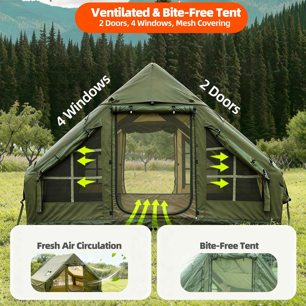 Luxury Inflatable 4-6 Person Oxford Tent for All-Season Glamping
