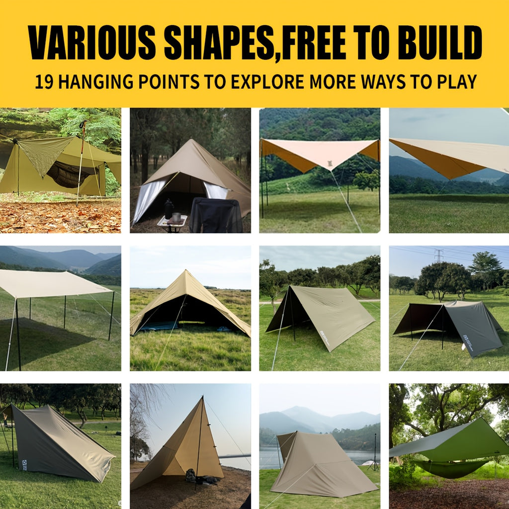 Waterproof Survival Shelter Tarp - Lightweight Camping & Hiking Canopy